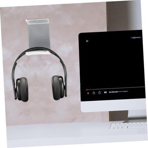 UKCOCO 1 Set Headset Headphone Hook Headset Hook Under Desk Headphone Mount Headset Hanger Metal Clothes Rack PC Headphones Plastic Hook Gaming Headphone Holder Headphone Hanger Computer in Saudi Arabia