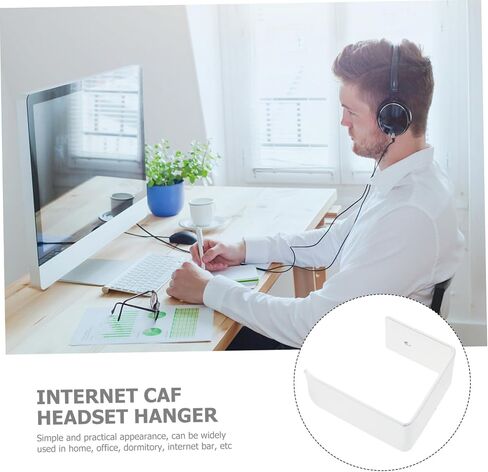 UKCOCO 1 Set Headset Headphone Hook Headset Hook Under Desk Headphone Mount Headset Hanger Metal Clothes Rack PC Headphones Plastic Hook Gaming Headphone Holder Headphone Hanger Computer in Saudi Arabia