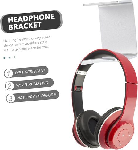 UKCOCO 1 Set Headset Headphone Hook Headset Hook Under Desk Headphone Mount Headset Hanger Metal Clothes Rack PC Headphones Plastic Hook Gaming Headphone Holder Headphone Hanger Computer in Saudi Arabia