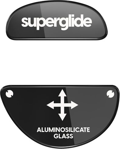 Superglide - Fastest and Smoothest Mouse Feet / Skates Made with Ultra Strong Flawless Glass Super Fast Smooth and Durable Sole for Zowie EC Series [Black] in Saudi Arabia