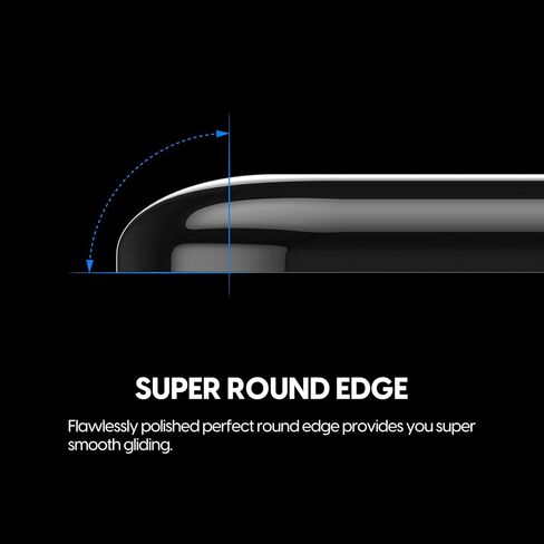 Superglide - Fastest and Smoothest Mouse Feet / Skates Made with Ultra Strong Flawless Glass Super Fast Smooth and Durable Sole for Zowie EC Series [Black] in Saudi Arabia