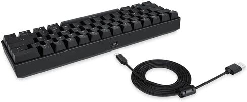 لوحة مفاتيح ERYUE CK61 RGB لوحة مفاتيح ميكانيكية للألعاب OUTMU باللون الأحمر، لوحة مفاتيح 61 مفتاحًا مضادة للظلال مع إضاءة خلفية للألعاب باللون الأسود in Kuwait