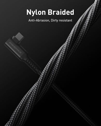 كابل ربط PRISMXR بطول 16 قدم متوافق مع ملحقات Oculus Quest 2/ Meta Quest Pro من النوع C إلى C 2 في 1 5 متر USB 3.2 للكمبيوتر/Steam VR، نقل بيانات الكمبيوتر بسرعة 5 جيجابت في الثانية (أسود) in Kuwait