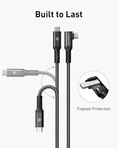 كابل ربط PRISMXR بطول 16 قدم متوافق مع ملحقات Oculus Quest 2/ Meta Quest Pro من النوع C إلى C 2 في 1 5 متر USB 3.2 للكمبيوتر/Steam VR، نقل بيانات الكمبيوتر بسرعة 5 جيجابت في الثانية (أسود) in Kuwait