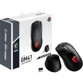 msi Clutch GM08 Gaming Mouse, 4200 DPI, Optical Sensor, 3 Adjustable Weights, Red LED Lighting, Symmetrical Design in Kuwait