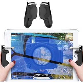 APN Shop Smartphone Gaming Controller, Light Response (For Tablets, iPads), Game Controller, High Sensitivity, Fast Shooting, Android, Push Button & Grip Set, Integrated Model, Improved Texture, Adjustable in Saudi Arabia