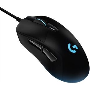 Logitech G403 Hero Wired Gaming Mouse, Hero 16K Sensor, 16000 DPI, RGB Backlit Keys, Adjustable Weights, 6 Programmable Buttons, On-Board Memory, Braided Cable, PC/Mac/Laptop - Black in Saudi Arabia