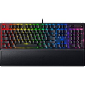 Razer BlackWidow V3 Mechanical Gaming Keyboard: Green Mechanical Switches - Tactile & Clicky - Chroma RGB Lighting - Compact Form Factor - Programmable Macro Functionality - Classic Black