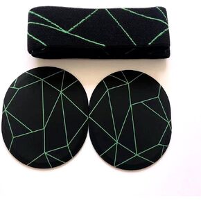 2 in 1 Magnet Cover with Headband for SteelSeries Arctis Pro High Fidelity Gaming Headset/SteelSeries Arctis Pro Wireless Gaming Headset (Green in Black) in Kuwait