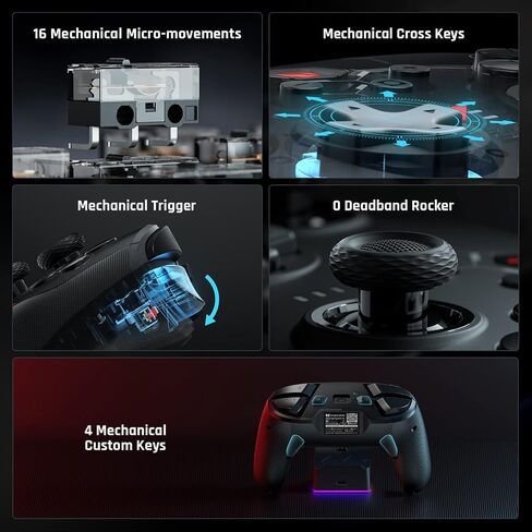 BIGBIG WON Wireless Switch Controller, Bluetooth Wired Dual Mode Game Controller for Nintendo Switch, PC, Android, iOS, Custom Buttons/NFC/Turbo/ 6-Axis Gyro/Vibration/Wake-Up/Screenshot Function in Saudi Arabia