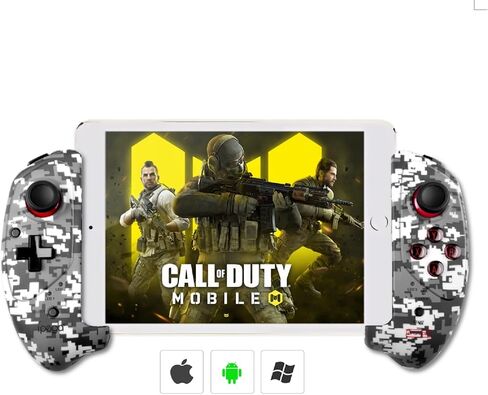 arVin Gaming Controller for iPad/iPad Mini/iPad Air, iPhone 15/14/13/12, iOS, Tablet Android Gamepad for Samsung Galaxy Tab, HUAWEI MatePad, Yoga Tab[within 5-11 inch] PC Game Joystick for COD, Steam in Kuwait