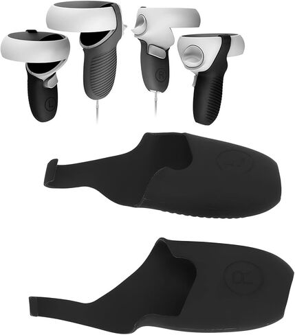 غطاء حماية للواقع الافتراضي، غطاء وحدة تحكم الواقع الافتراضي من السيليكون النحيف المقاوم للغبار، غطاء مقبض وحدة التحكم باللمس لوحدة تحكم Oculus Quest 2 VR in Kuwait