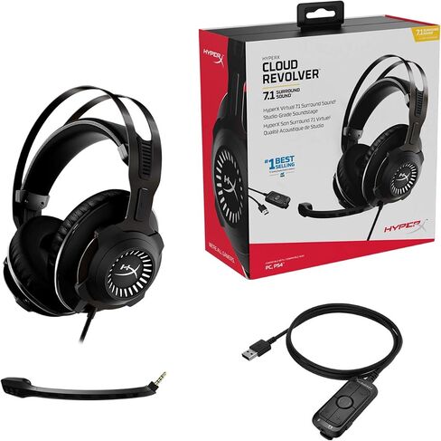HyperX Cloud Revolver - Gaming Headset 7.1 Surround Sound & Alloy Origins Core - Tenkeyless Mechanical Gaming Keyboard, Software Controlled Light & Macro Customization in Saudi Arabia