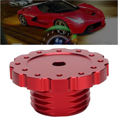 Gugxiom Game Steering Wheel Adapter Aluminum, Steering Wheel Adapter Quick Release Replacement, Steering Boss Steering Wheel Plate Adapter, Fits Thrustmaster T500 / T300 / TS/TX (Red) in Saudi Arabia