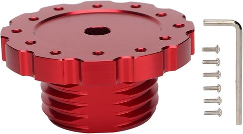 Gugxiom Game Steering Wheel Adapter Aluminum, Steering Wheel Adapter Quick Release Replacement, Steering Boss Steering Wheel Plate Adapter, Fits Thrustmaster T500 / T300 / TS/TX (Red) in Saudi Arabia