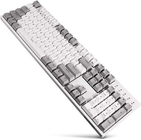 DURGOD Taurus K310 Mechanical Keyboard | 104 Keys Full Size | USB C Wired | Doubleshot PBT Keycaps | Programmable Keys | NKRO Rollover | for Windows & Mac | Cherry MX Brown, Grey in Kuwait