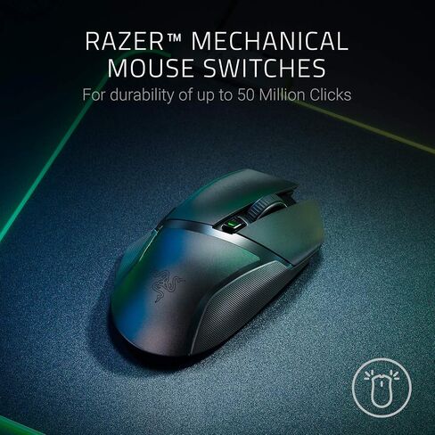 Razer Basilisk V2 - FPS Gaming Mouse (Gaming Mouse with New 20,000 DPI Focus + Optical Sensor, 5G, Removable Dpi Switch and Customizable Scroll Wheel, RGB Chroma and USB) Black in Saudi Arabia