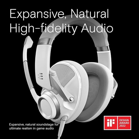 EPOS Audio H6PRO Open Acoustic Gaming Headset (Ghost White) in Kuwait