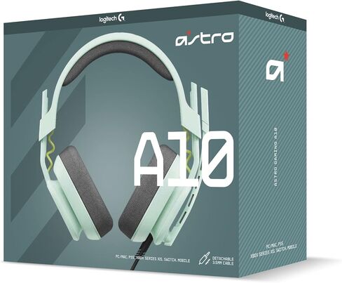 ASTRO Gaming A10 Gaming Headset Gen 2 Wired Headset - Over-Ear Gaming Headphones with flip-to-Mute Microphone, 32 mm Drivers, for Playstation 5, Playstation 4, Nintendo Switch, PC, Mac - Black in Saudi Arabia