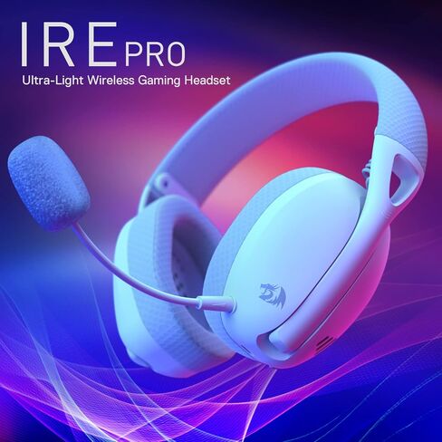 سماعة الألعاب اللاسلكية Redragon H848 Bluetooth - خفيفة الوزن - صوت محيطي 7.1 - برامج تشغيل 40 مم - ميكروفون قابل للفصل - منصات متعددة للكمبيوتر الشخصي، PS5/4/3، Switch، Mobile in Kuwait
