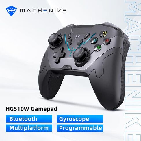 Machenike G5 Pro Tri-mode Switch Controller, USB/Bluetooth 5.0/2.4G, with Programmable Button, Joystick, Hall Trigger, Kailh Micro Switches, Switch Remote Gamepad for PC, NS, iOS, Android, TV box (Black) in Saudi Arabia