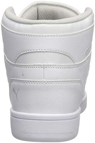 Puma Rebound Layup Sneaker, White Black-High Risk Red, 4.5 US Unisex Big Kid in Kuwait