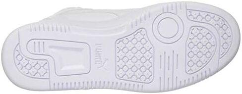 Puma Rebound Layup Sneaker, White Black-High Risk Red, 4.5 US Unisex Big Kid in Kuwait