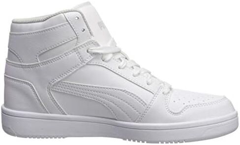 Puma Rebound Layup Sneaker, White Black-High Risk Red, 4.5 US Unisex Big Kid in Kuwait