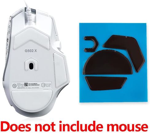 Mouse Side Panels/Anti Sweat Paste Grip Tape Replacement for Logitech G502 X Lightspeed Wireless/Wired / G502 X Plus Gaming Mouse (G502 X Black Grip Tape) in Saudi Arabia