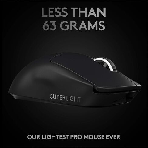 لوجيتيك ماوس العاب لاسلكي سوبر لايت من جي برو اكس - اسود in Saudi Arabia