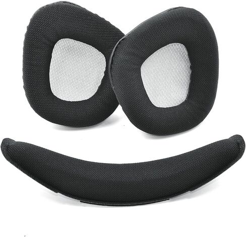Replacement Ear Pads Foam Ear Cushion Pillow Parts Cover Compatible with Corsair Void RGB Elite USB Premium Gaming Headset (Black Ear Pads) in Saudi Arabia