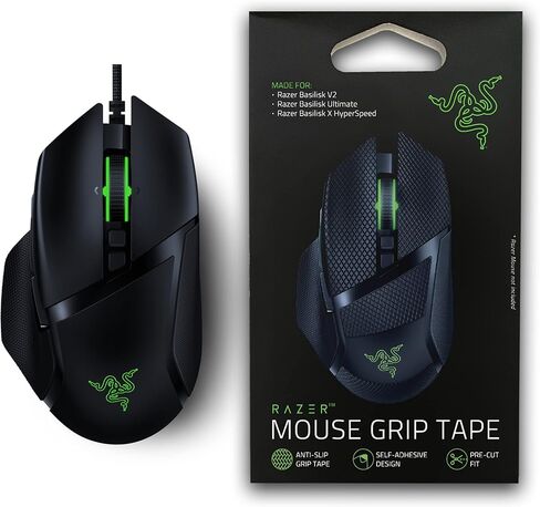 ماوس الألعاب السلكي Razer Basilisk v2: مستشعر بصري 20K DPI، أسرع مفتاح ماوس للألعاب، إضاءة Chroma RGB، 11 زرًا قابلاً للبرمجة، أسود كلاسيكي in Saudi Arabia