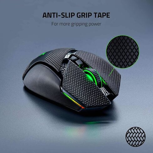 ماوس الألعاب السلكي Razer Basilisk v2: مستشعر بصري 20K DPI، أسرع مفتاح ماوس للألعاب، إضاءة Chroma RGB، 11 زرًا قابلاً للبرمجة، أسود كلاسيكي in Saudi Arabia