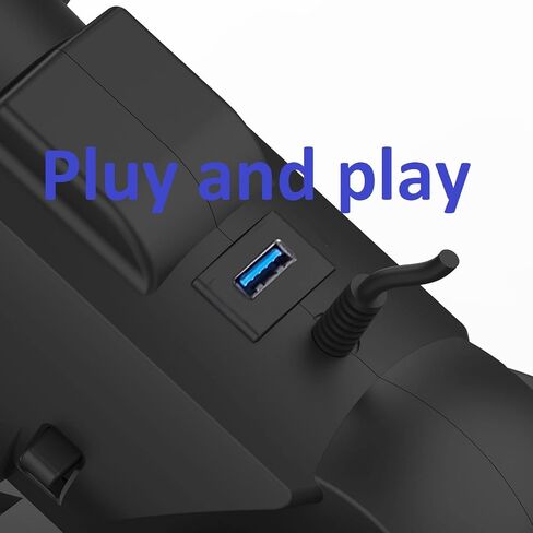 عجلات سباق ألعاب DOYO Xbox 360، عجلة قيادة الكمبيوتر الشخصي وتشغيل ألعاب القيادة Volante 180 درجة USB مع حزمة ناقل الدواسات لأجهزة XBOX 360 / Windows PC / PS3 /Nintendo Switch/Android in Saudi Arabia