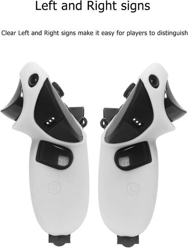 Silicone Grip Cover for Meta Quest Pro, Protector Cover Compatible with Meta Quest Pro Accessories Touch Controller Grips with Knuckle Straps (Black) in Saudi Arabia