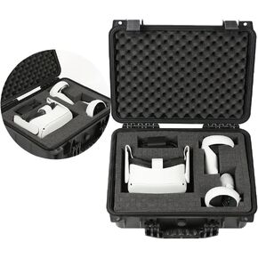 CNNELL VR Carrying Case Outdoor Portable Storage Box Protector Glasses Bags(Yellow)