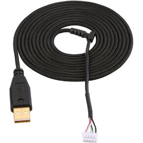 2.2m / 7.22ft USB Gaming Mouse Cable Replacement for Razer Naga 2014 Mouse, Black in Kuwait