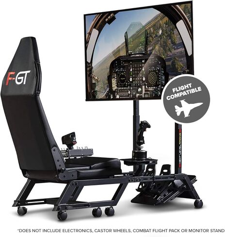 Next Level Racing F-GT Racing Simulator Cockpit. Formula and GT racing simulator cockpit compatible with Thrustmaster, Fanatec, Moza Racing on PC, Xbox and PS in Saudi Arabia