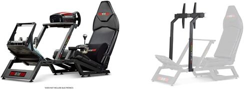 Next Level Racing F-GT Racing Simulator Cockpit. Formula and GT racing simulator cockpit compatible with Thrustmaster, Fanatec, Moza Racing on PC, Xbox and PS in Saudi Arabia