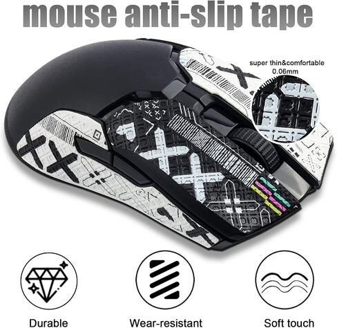 ملصق JOMKIZ Mouse المضاد للانزلاق مناسب لـ Razer Viper/Viper Ultimate، ذاتي اللصق، مقطوع مسبقًا، مقاوم للعرق، مجموعة ترقية الفئران الاحترافية، للاعبين والرياضيين الأكثر تطلبًا in Kuwait