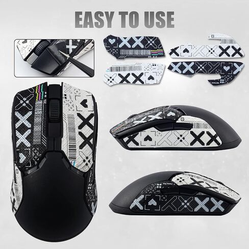ملصق JOMKIZ Mouse المضاد للانزلاق مناسب لـ Razer Viper/Viper Ultimate، ذاتي اللصق، مقطوع مسبقًا، مقاوم للعرق، مجموعة ترقية الفئران الاحترافية، للاعبين والرياضيين الأكثر تطلبًا in Kuwait