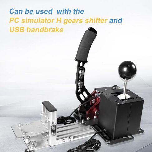 مشبك ناقل الحركة GSTP على شكل حرف L دعامة تثبيت رافعة متوافقة مع جهاز محاكاة USB PC H Gears Shifter 64 بت فرملة اليد in Saudi Arabia