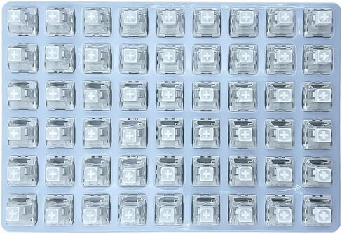 Kailh Box White Switch for Mechanical Gaming Keyboard 3-Pin Plate Mounted/RGB/SMD Waterproof MX Lever Switch (108pcs) in Kuwait