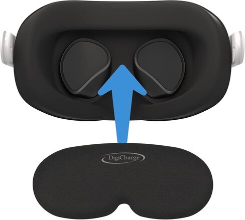 Digicharge VR Lens Cover Protector, Compatible with Meta Quest 2, Quest Pro, Oculus Quest, Rift S, Valve Index, Pico 4 and HP Reverb G2 (Classic), Premium Foam, Dust and Scratch Shield VR Lens Cap in Saudi Arabia