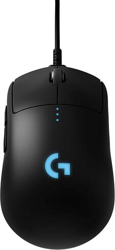 Logitech G PRO Wired Gaming Mouse, Hero 16K Sensor, 16000 DPI, RGB, Ultra Lightweight, 6 Programmable Buttons, On-Board Memory, Built for Esport, Compatible with PC/Mac - Black in Kuwait