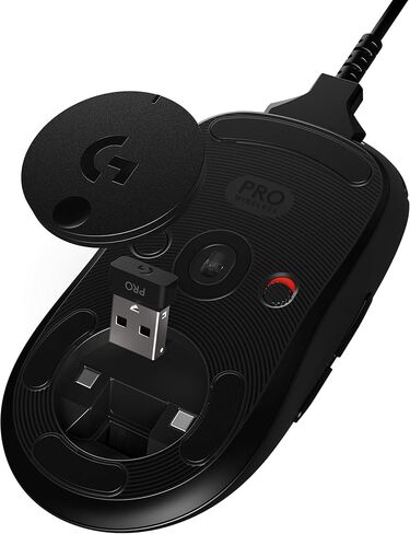 Logitech G PRO Wired Gaming Mouse, Hero 16K Sensor, 16000 DPI, RGB, Ultra Lightweight, 6 Programmable Buttons, On-Board Memory, Built for Esport, Compatible with PC/Mac - Black in Kuwait