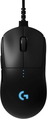 Logitech G PRO Wired Gaming Mouse, Hero 16K Sensor, 16000 DPI, RGB, Ultra Lightweight, 6 Programmable Buttons, On-Board Memory, Built for Esport, Compatible with PC/Mac - Black in Kuwait