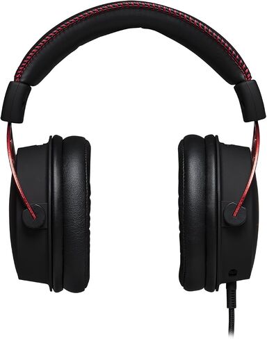 HyperX Cloud Alpha - سماعة ألعاب، برامج تشغيل مزدوجة الغرفة - أحمر وQuadCast - ميكروفون ألعاب بمكثف USB، لأجهزة الكمبيوتر الشخصية وأجهزة PS4 وMac، حامل مضاد للاهتزاز، أربعة أنماط قطبية - أسود in Saudi Arabia