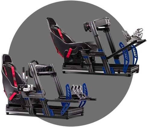 Next Level Racing F-GT Elite Formula and GT Aluminum Profile Simulator Cockpit iRacing Edition (NLR-E012) - PC in Saudi Arabia