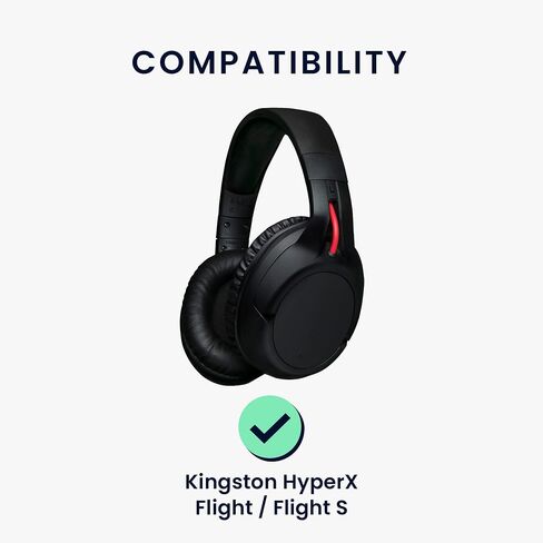 kwmobile Microphone Compatible with Kingston HyperX Flight/Flight S - Replacement Mic for Gaming Headphones - Black in Saudi Arabia